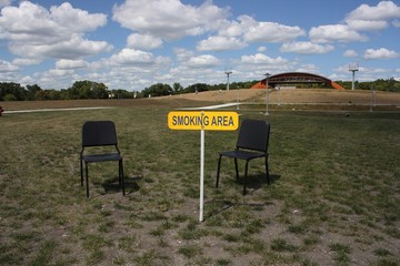 smoking area