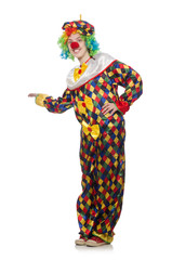 Clown isolated on the white background