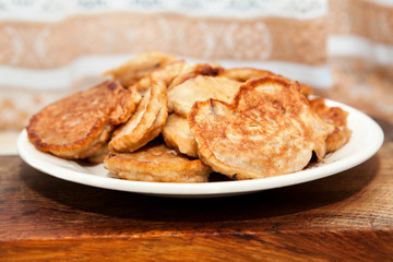 fritters on the plate