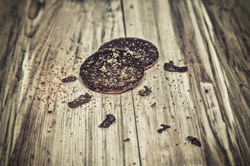 Chocolate cookies.