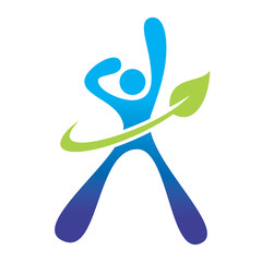 wellness,logo, people, health, nature, education abstract life