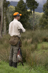 A hunter looking for game