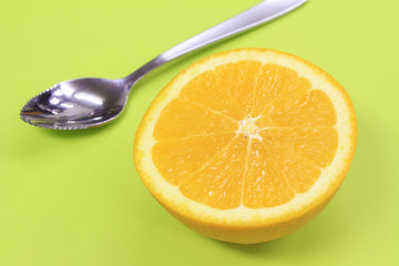 カットしたオレンジ