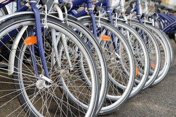 Fototapeta na wymiar Les roues de vélo