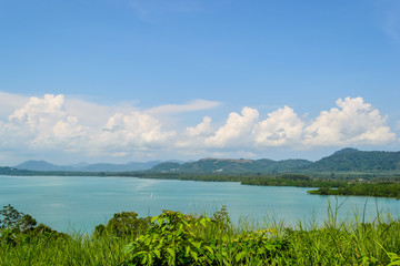 Fototapeta na wymiar Viewpoint of Paklok, Phuket in Thailand
