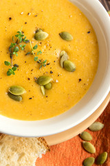 Pumpkin cream soup