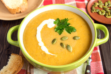 Pumpkin cream soup