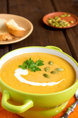 Pumpkin cream soup