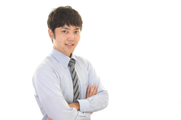 笑顔のビジネスマン