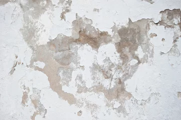 Papier Peint photo Lavable Vieux mur texturé sale fond de vieux mur blanc