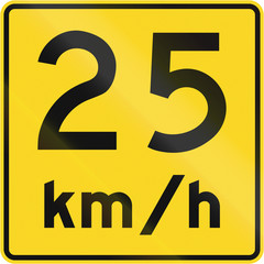 Speed Limit 25 Kmh In Canada