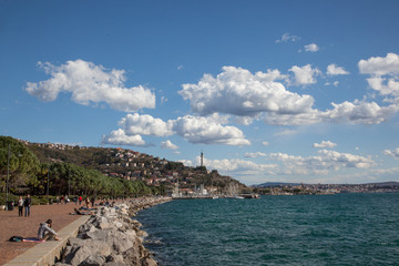 Fototapeta na wymiar Seaside in Trieste