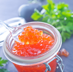 red salmon caviar