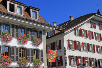 Obraz premium stadt thun schweiz 