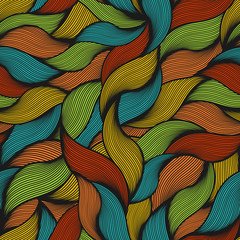 Seamless pattern with fur and hair.