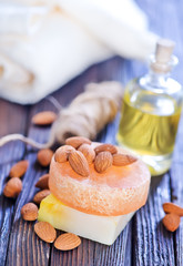 Obraz na płótnie Canvas almond soap