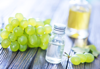 grape oil in bottle