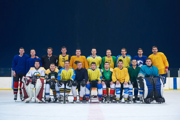 Fototapeta premium ice hockey players team portrait