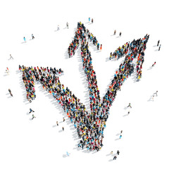 people  shape  arrow  cartoon