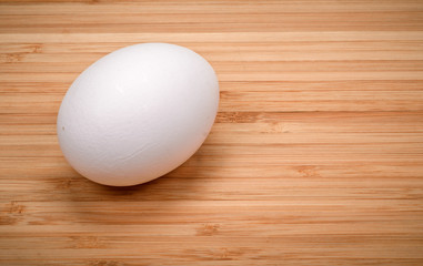 egg on the chopping board