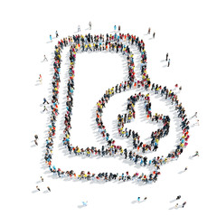 group  people  shape  smartphone