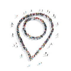 people  shape map pointer cartoon