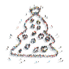 group  people  shape  Christmas tree