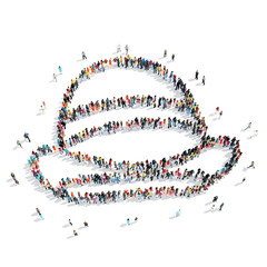  people form  hat cartoon