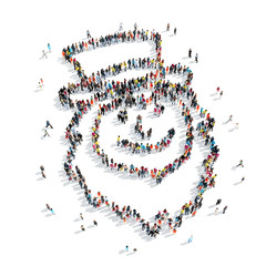 group  people form  leprechaun