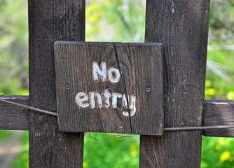 No entry sign
