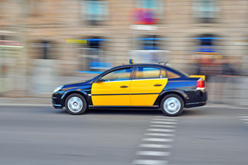 Fototapeta na wymiar Taxi car, Barcelona