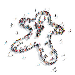 people  shape  gingerbread man