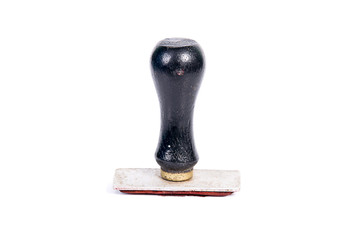 rubber stamp on white background
