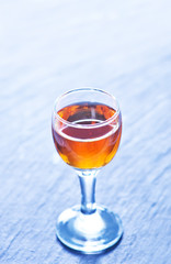 alcohol drink in glasses