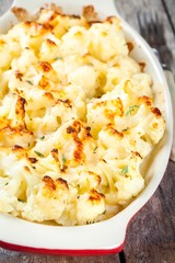 cauliflower gratin with cheese