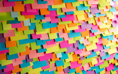 Many of colorful stickers background