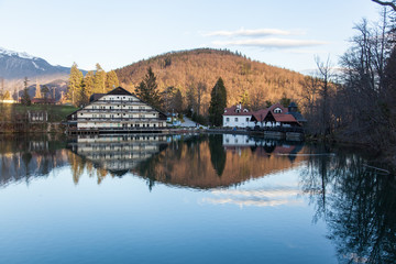 Obraz premium Lake in Preddvor