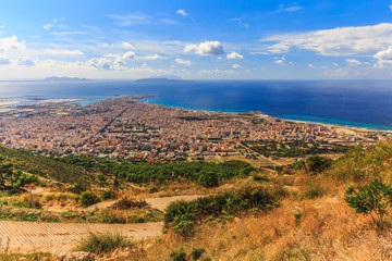 Fototapeta na wymiar Trapani Coast Mediterranean Landscape