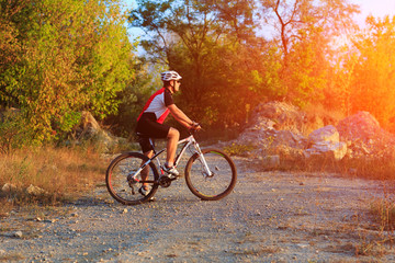 Mountain Bike cyclist riding outdoor