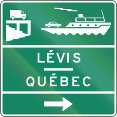 Naklejka premium Car Ferry in Canada