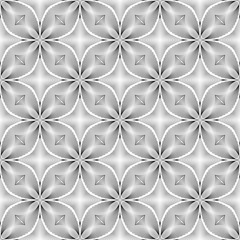 Fototapeta premium Design seamless monochrome flower pattern