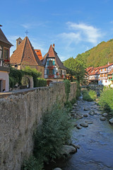 Fototapeta na wymiar Alsace Village de Kaysersberg chapelle de l'Oberhof