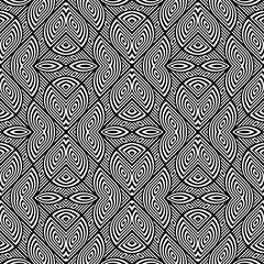 Design seamless monochrome geometric pattern