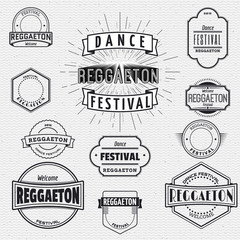 Dance Festival insignia  and labels for any use