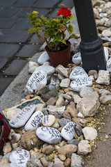 Art Commemoration of the Hungarian Jewish victims of World War II, Liberty Square, Budapest, Hungary