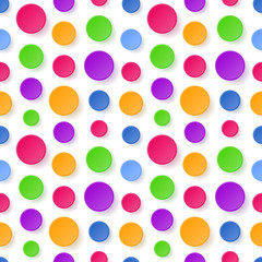 Seamless pattern with colorful circles