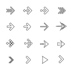 Arrow Icon Set. Vector