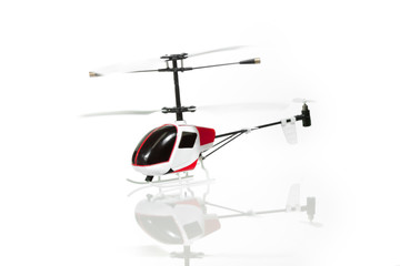 The flying RC helicopter