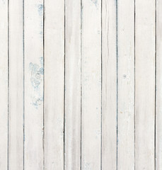 Old wooden board painted white.