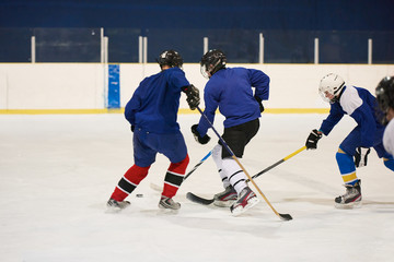 Fototapeta na wymiar ice hockey sport players